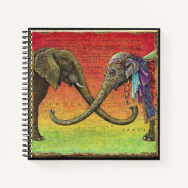 Elephant Liebe Notebook: Xenophil Notizbuch
