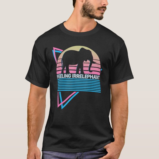 Elephant Lover Retro Gefühl irrelephant T-Shirt (Vorderseite)
