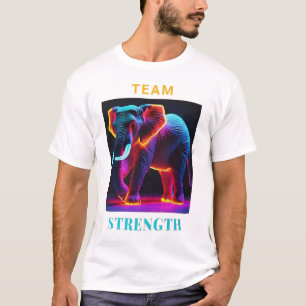 "ELEPHANT LOVER TEAM STRENGTH" T-Shirt