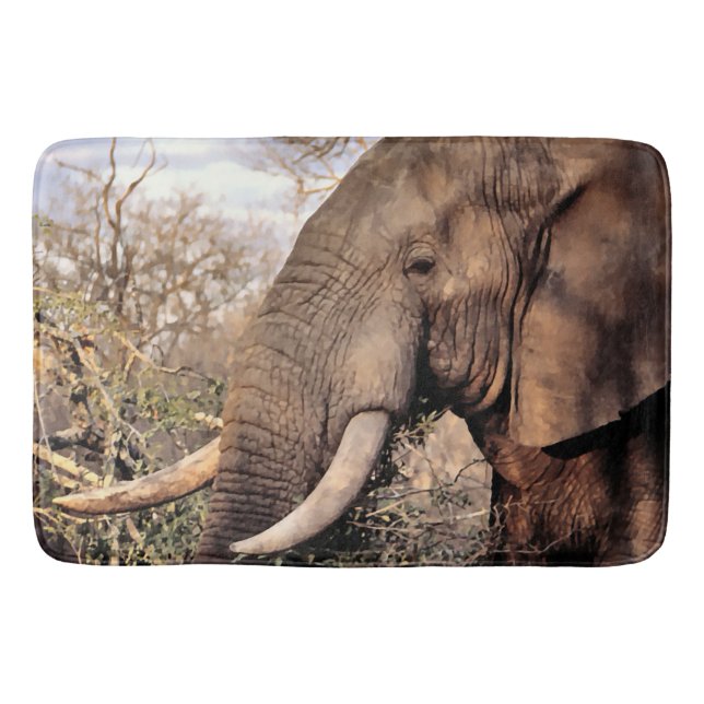 Elephant Lovers Art Badematte (Vorderseite)