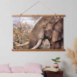 Elephant Lovers Art Wandteppich Mit Holzrahmen