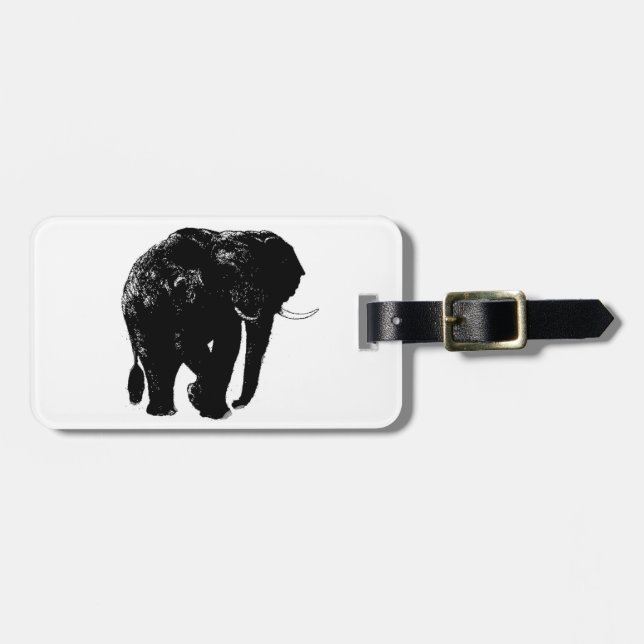 Elephant Luggage Tag Gepäckanhänger (Vorderseite horizontal)