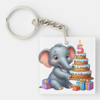 Éléphant Mignon 5ème Anniversaire
