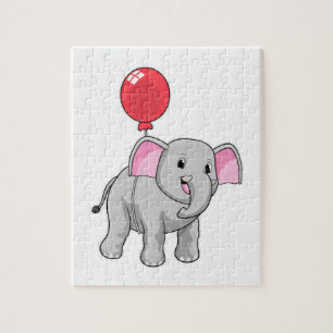 Elephant mit Balloon