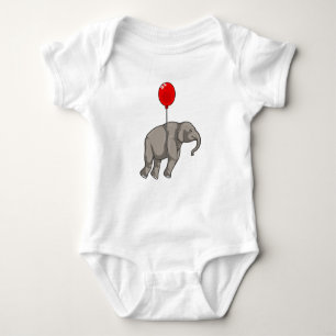 Elephant mit Balloon Baby Strampler