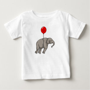 Elephant mit Balloon Baby T-shirt