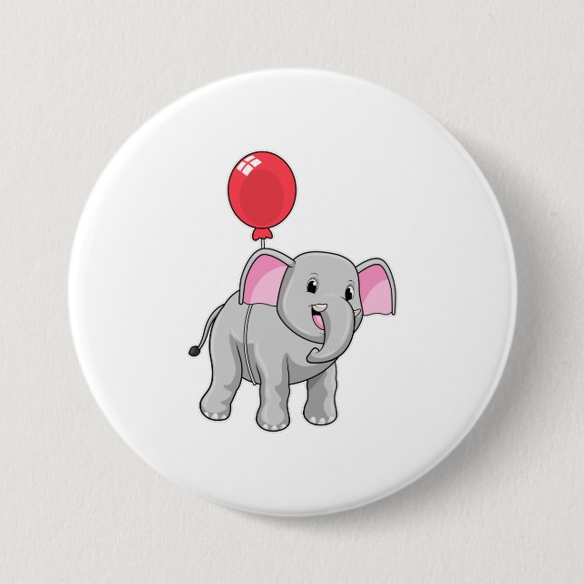 Elephant mit Balloon Button (Vorderseite)