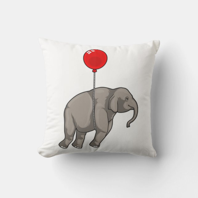 Elephant mit Balloon Kissen (Vorderseite)