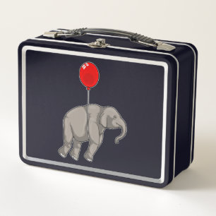Elephant mit Balloon Metall Brotdose
