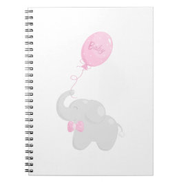 Elephant mit Balloon Notizblock