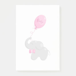 Elephant mit Balloon Post-it Klebezettel