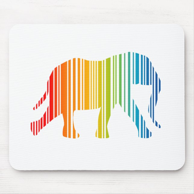 Elephant mit Bar Mousepad (Vorne)