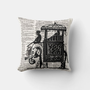 Elephant mit Howdah Dictionary Art Kissen