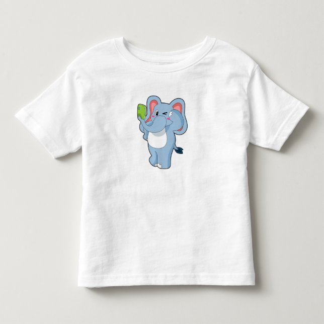 Elephant Mobile Kleinkind T-shirt (Vorderseite)