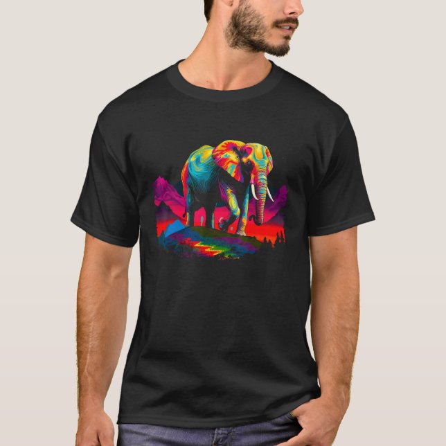 Elephant Mountain Art T-Shirt (Vorderseite)