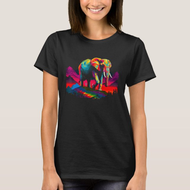 Elephant Mountain Art T-Shirt (Vorderseite)