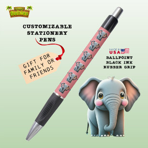 Elephant Niedlich Safari Jungle Woodland Animal Pi Kugelschreiber
