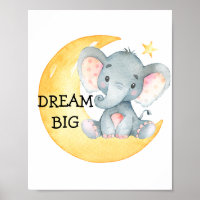 Elephant Niedliches Zitat Kinderzimmer Print Baby