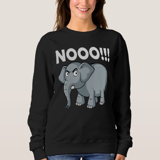Elephant No Say No and Save The Elephant conservat Sweatshirt (Vorderseite)