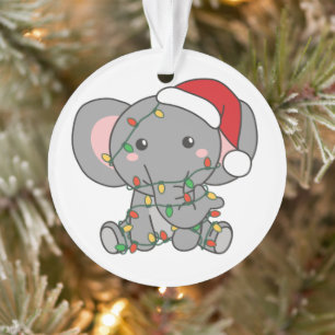 Eléphant Noël Animaux d'hiver Eléphants Eléphants