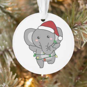 Eléphant Noël Animaux d'hiver Eléphants Eléphants