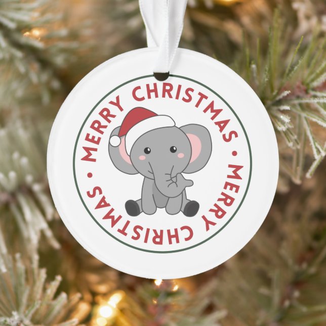 Eléphant Noël Neige Hiver Animaux Eléphants O (Arbre)