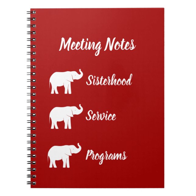 Elephant Notebook Notizblock (Vorderseite)