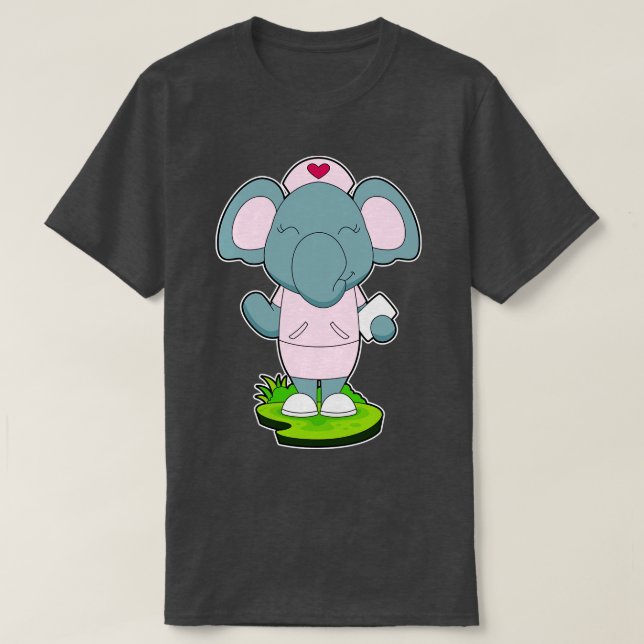 Elephant Nurse Note T-Shirt (Design vorne)