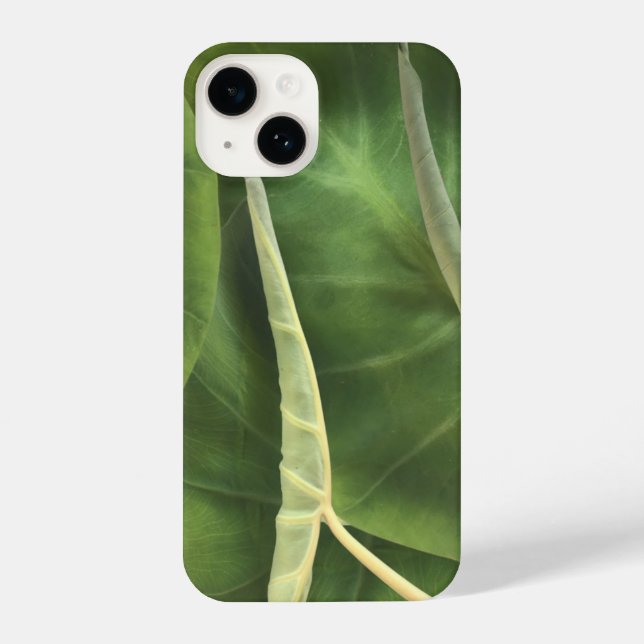 Elephant Ohrleaf | Tropische grüne Blätter iPhone 14 Hülle (Rückseite)