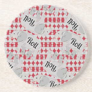 „Elephant on a Roll“ Keramik-Unterlage Getränkeuntersetzer