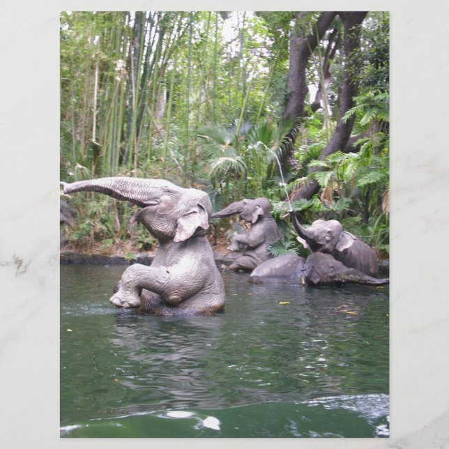Elephant Party Time in Water Print (Vorderseite)