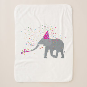 Elephant Partying - Tiere mit Party Sherpadecke