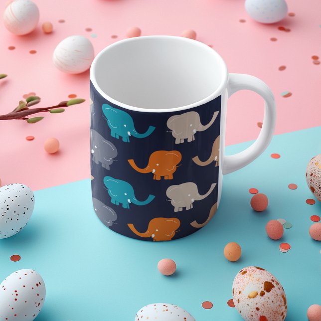 Elephant Pattern Kaffeetasse (mugs and cups)