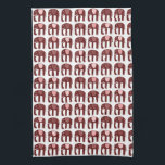 Elephant Pattern Pink Geschirrtuch<br><div class="desc">Dekorieren Sie Ihre Küche mit diesem coolen Handtuch. Macht ein großartiges Haus-Erwärmung, Geburtstag oder Hochzeitsgeschenk! Sie können ihn anpassen und auch Text hinzufügen. Karo in meinem Shop für viel mehr Farben und Muster!</div>