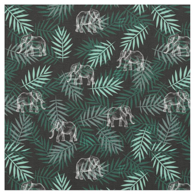 Elephant Pattern Stoff (Nahaufnahme)