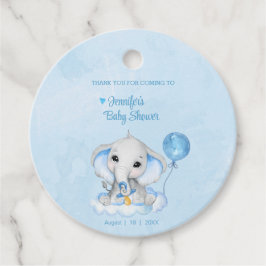 Elephant Personalisiert Vielen Dank Baby Dusche Geschenkanhänger