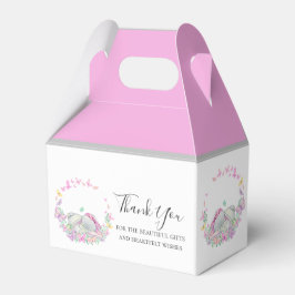 Elephant Pink Butterfly Gevor Box Geschenkschachtel
