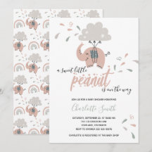 Elephant Pink Niedlich Girl's Baby Shower