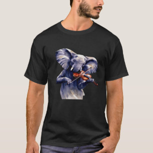 Elephant Playing Gitarre T-Shirt
