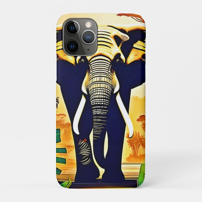 Elephant Portrait Jungle View Case-Mate iPhone Hülle (Rückseite)