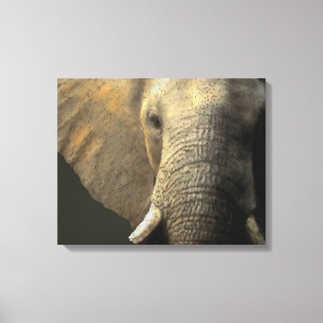Elephant Portrait Leinwanddruck (Vorderseite)