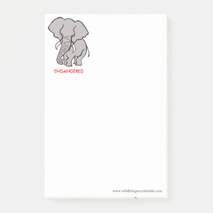 ELEPHANT - Post it Notes Post-it Klebezettel