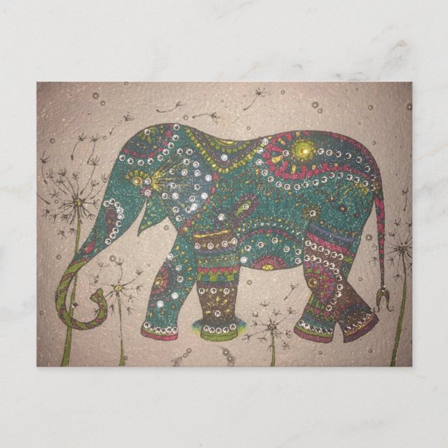 Elephant Postkarte (Vorderseite)