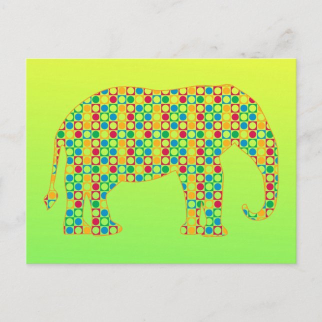 Elephant Postkarte (Vorderseite)