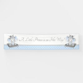 Elephant Prince Baby Shower Banner Hintergrund