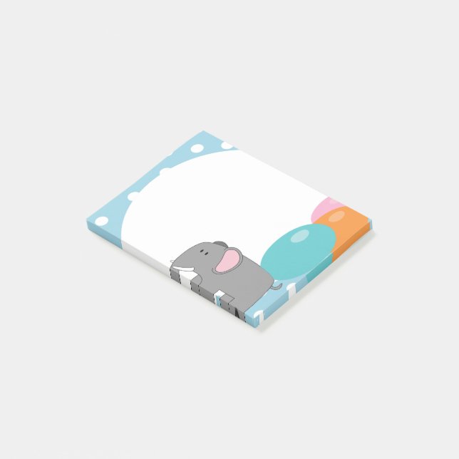 Elephant Print Post-it Notes Post-it Klebezettel (angewinkelt)