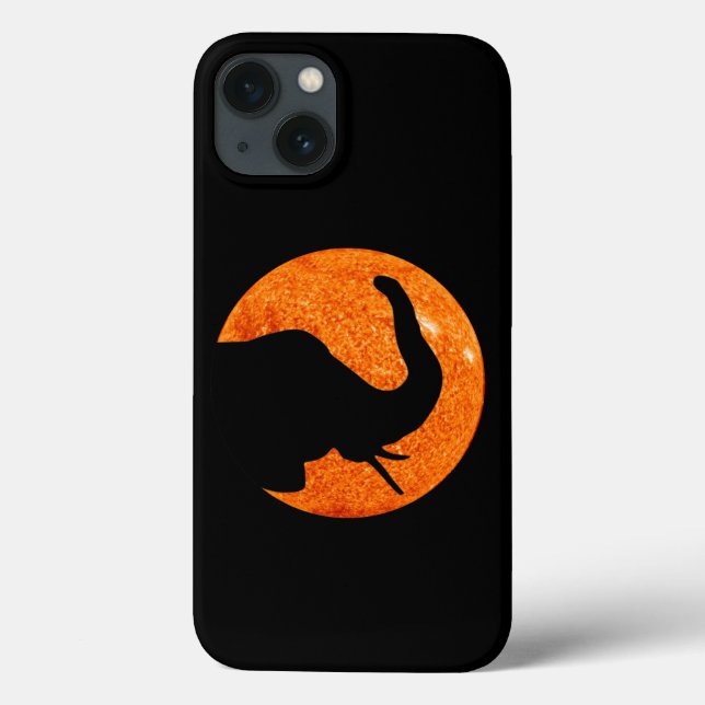 Elephant Profile Solar Eclipse Case-Mate iPhone Hülle (Rückseite)