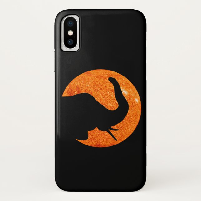 Elephant Profile Solar Eclipse Case-Mate iPhone Hülle (Rückseite)