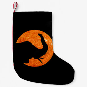 Elephant Profile Solar Eclipse Kleiner Weihnachtsstrumpf