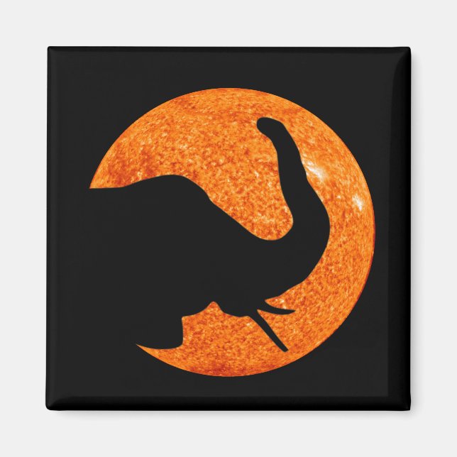 Elephant Profile Solar Eclipse Magnet (Vorne)